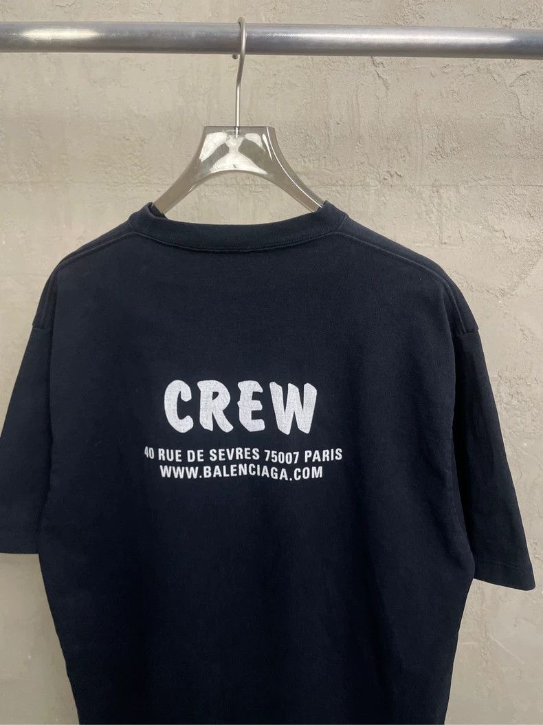 Balenciaga Balenciaga Black Crew Small Logo T-shirt - dmc Size US S / EU 44-46 / 1 - 4 Thumbnail
