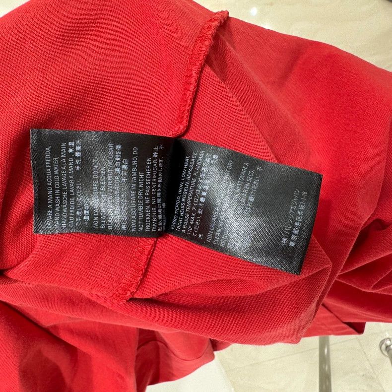 Balenciaga Balenciaga Red Logo Short Sleeve Tee - dmc Size US XL / EU 56 / 4 - 6 Thumbnail