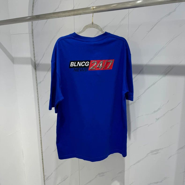 Balenciaga Balenciaga Electric Blue Short Sleeve XS - dmc Size US XS / EU 42 / 0 - 2 Thumbnail
