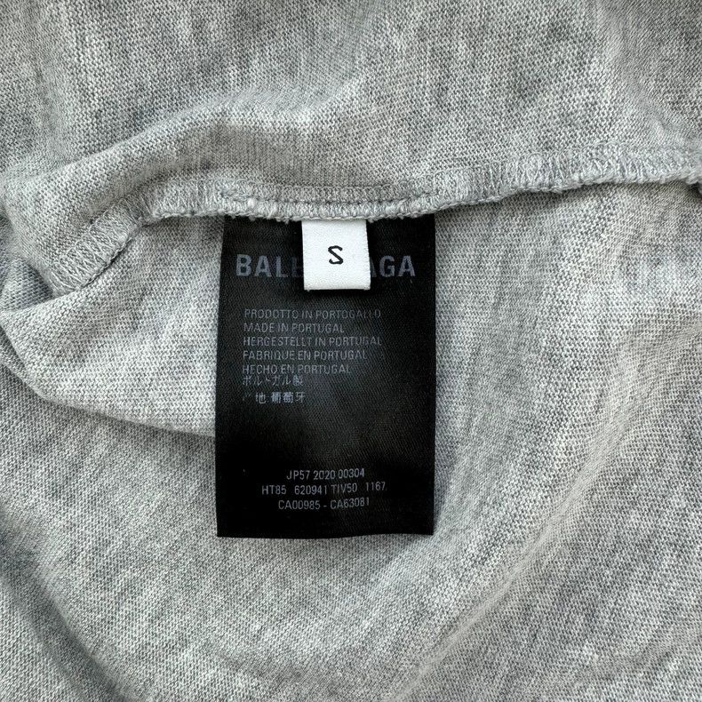 Balenciaga Balenciaga Gray Logo Print Short Sleeve - dmc Size US S / EU 44-46 / 1 - 6 Thumbnail