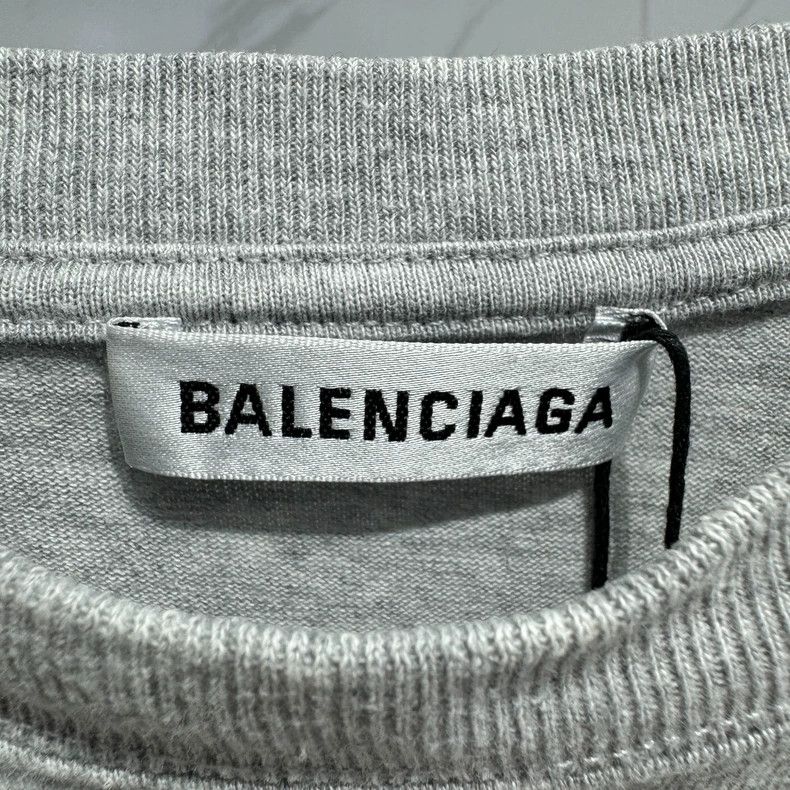 Balenciaga Balenciaga Gray Logo Print Short Sleeve - dmc Size US S / EU 44-46 / 1 - 5 Thumbnail