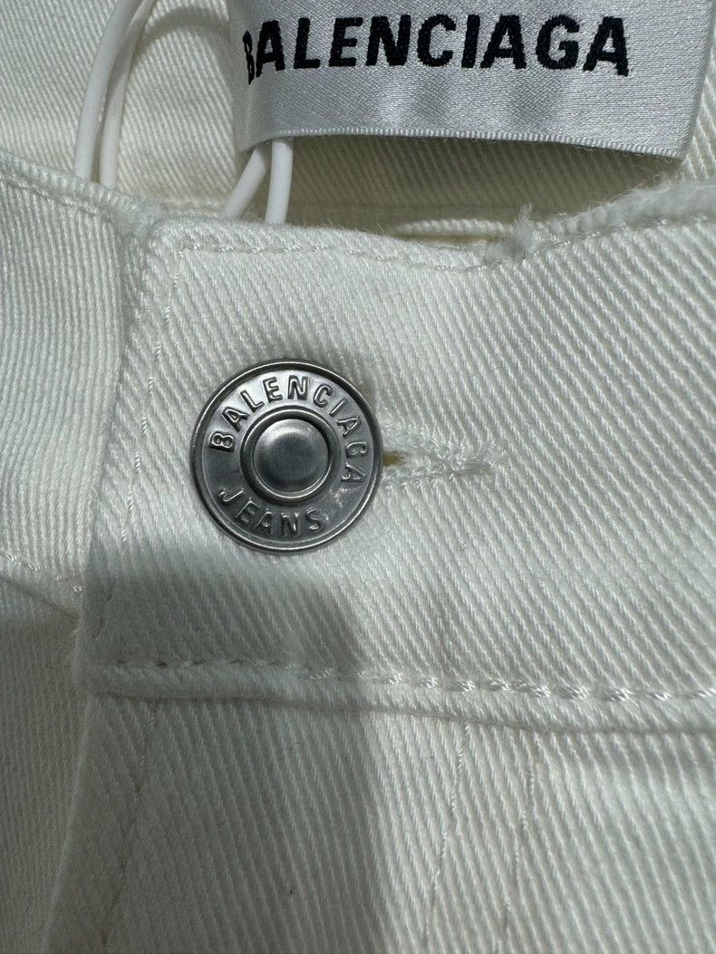 Balenciaga Balenciaga Basic White Denim Jeans - dmc Size US 28 / EU 44 - 4 Thumbnail