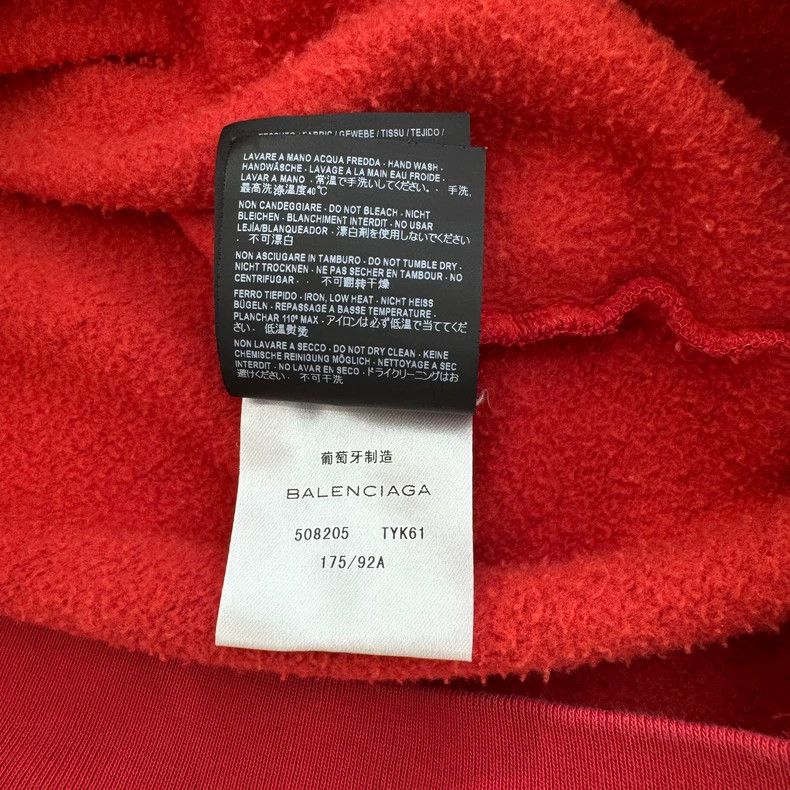 Balenciaga Balenciaga Red Logo Sweatshirt S - dmc Size US S / EU 44-46 / 1 - 8 Thumbnail