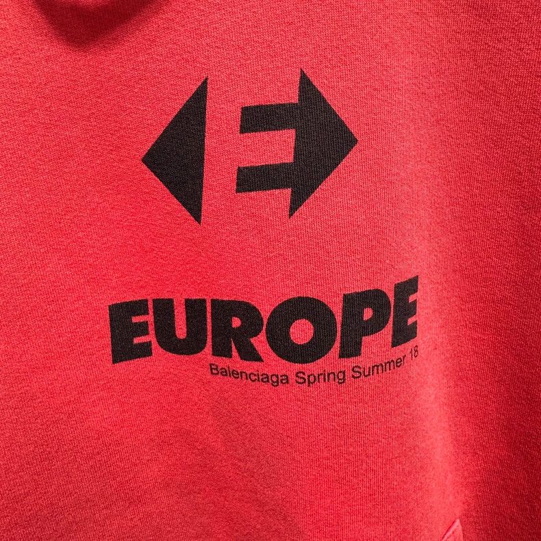 Balenciaga Balenciaga Red Logo Sweatshirt S - dmc Size US S / EU 44-46 / 1 - 4 Thumbnail