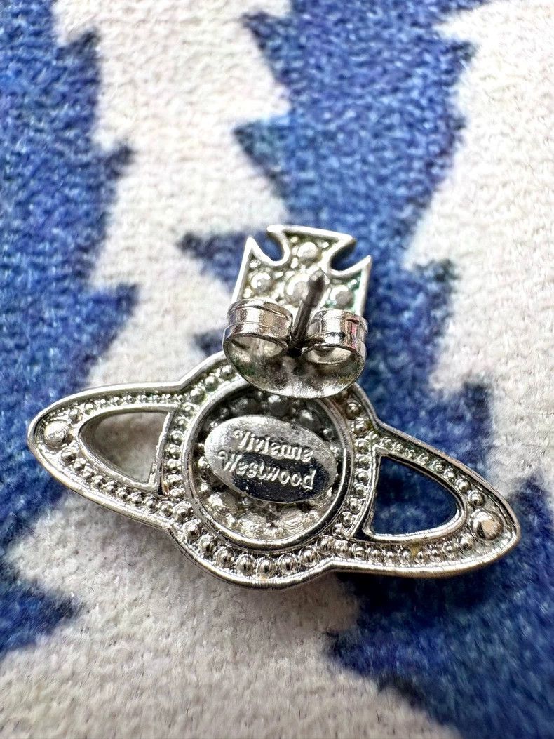 Vivienne Westwood Vivienne Westwood Green Saturn Earrings - dmc Size ONE SIZE - 4 Thumbnail