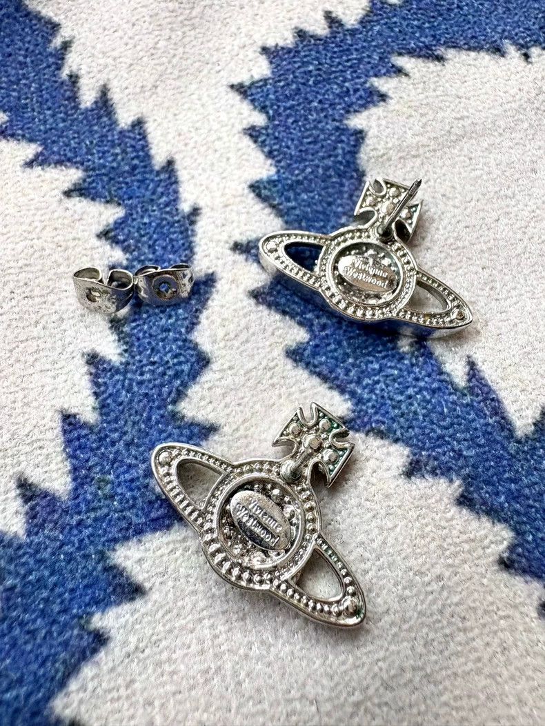 Vivienne Westwood Vivienne Westwood Green Saturn Earrings - dmc Size ONE SIZE - 6 Thumbnail