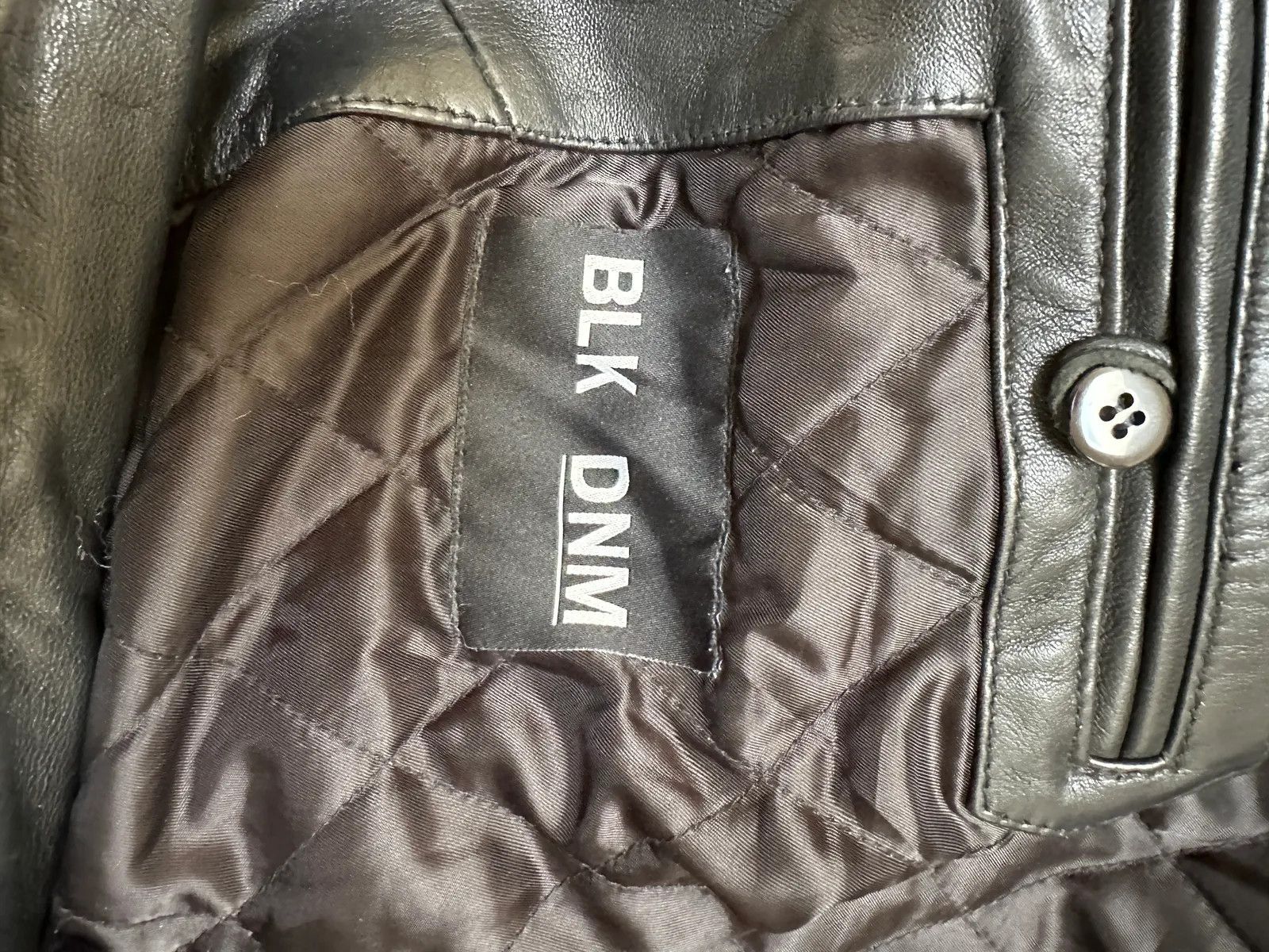 Blk Dnm Blk Dnm Leather Jacket Size M / US 6-8 / IT 42-44 - 2 Thumbnail