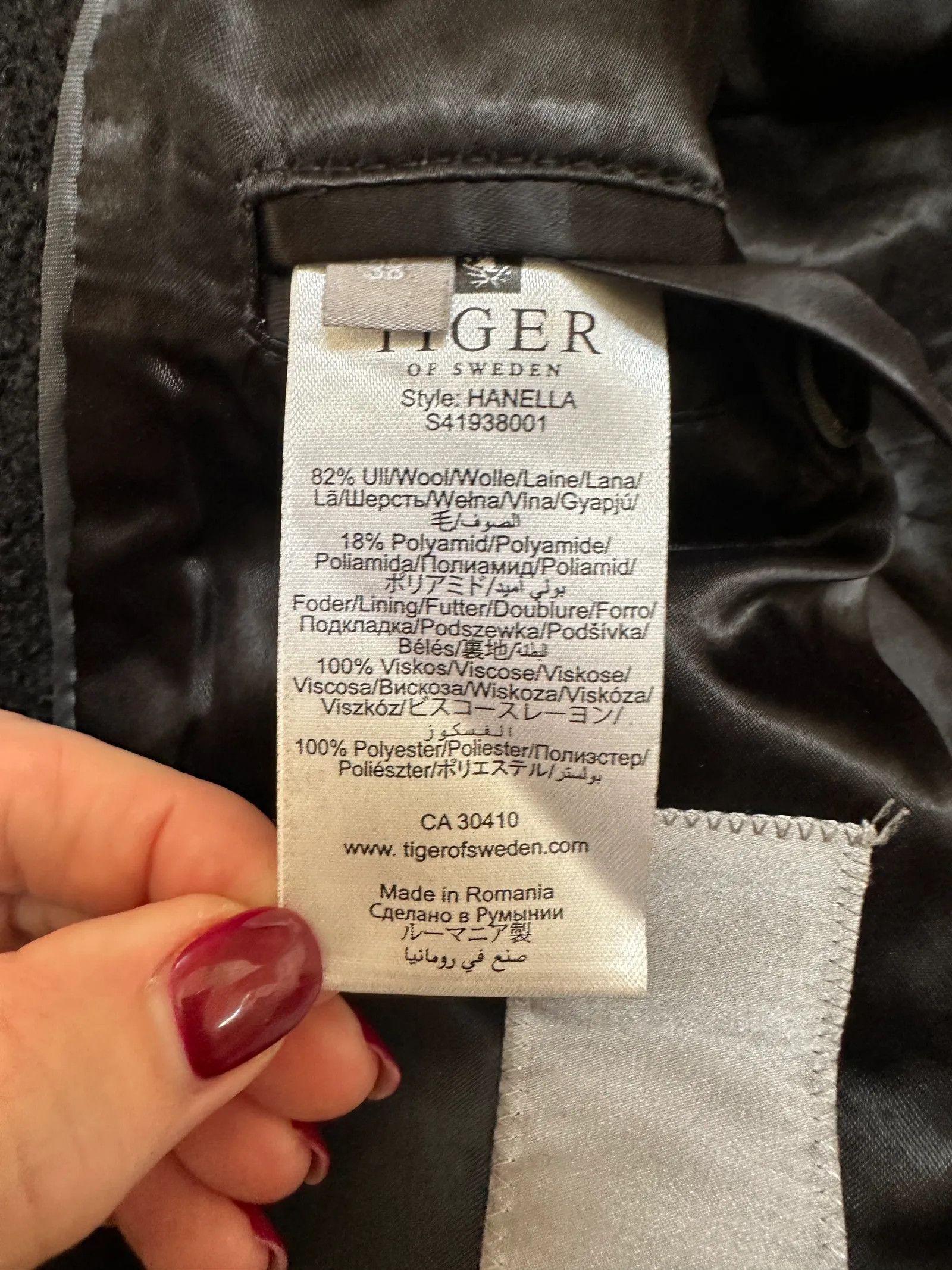 Tiger of Sweden Tiger of Sweden Hanella Coat Size S / US 4 / IT 40 - 3 Thumbnail