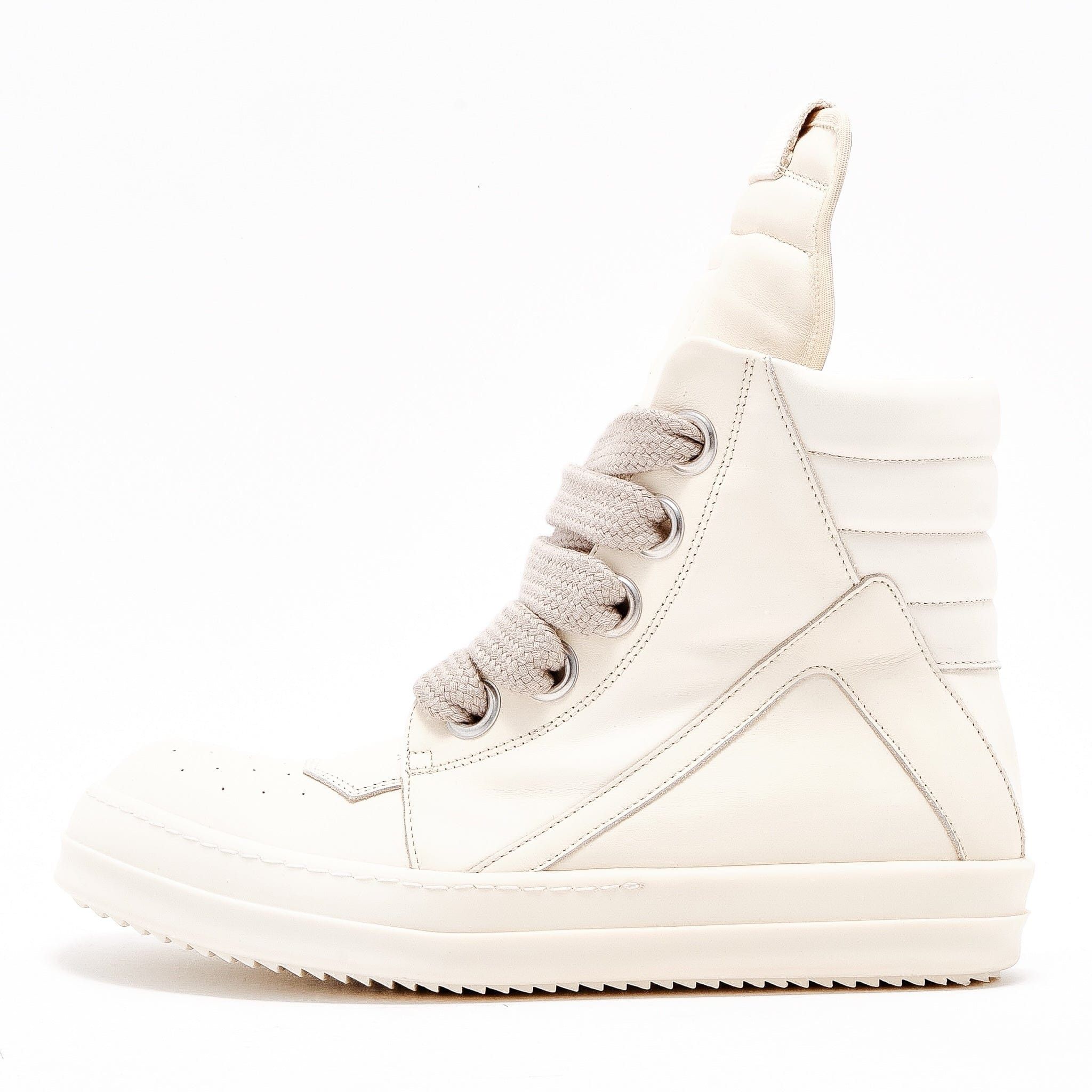 Rick Owens Jumbo Lace Padded Sneaker Low Amethyst Milk