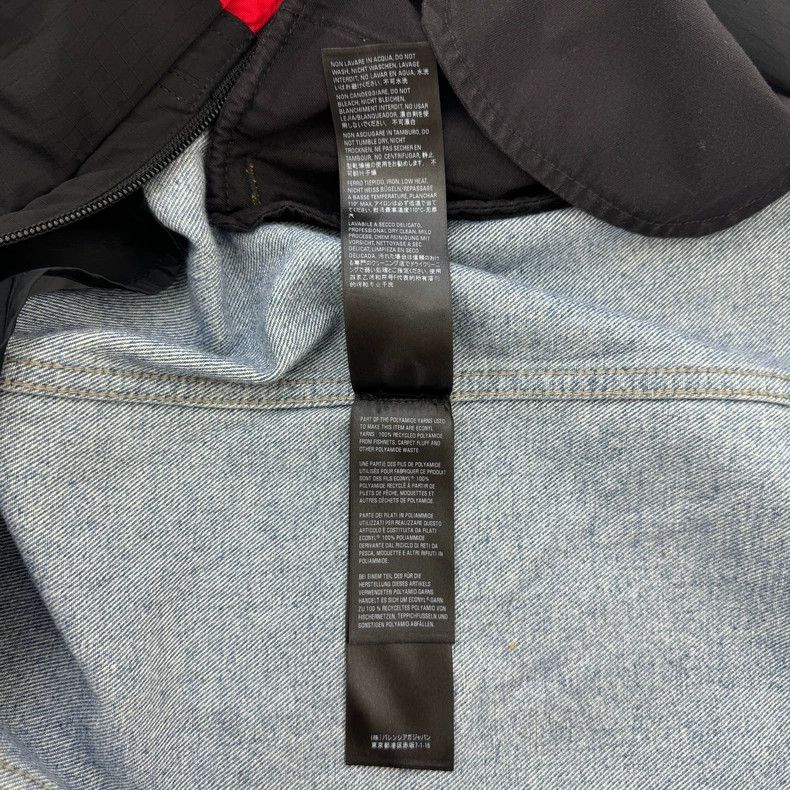 Balenciaga Balenciaga Hybrid Denim Parka Coat - dmc Size US S / EU 44-46 / 1 - 4 Thumbnail