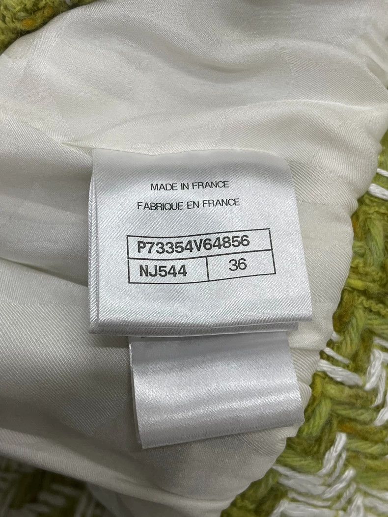 Chanel Chanel Green White Houndstooth Jacket - dmc Size US M / EU 48-50 / 2 - 5 Thumbnail