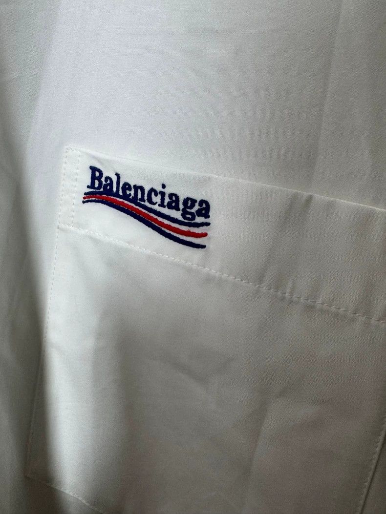 Balenciaga Balenciaga Coke Wave Embroidery Shirt - dmc Size US M / EU 48-50 / 2 - 2 Thumbnail