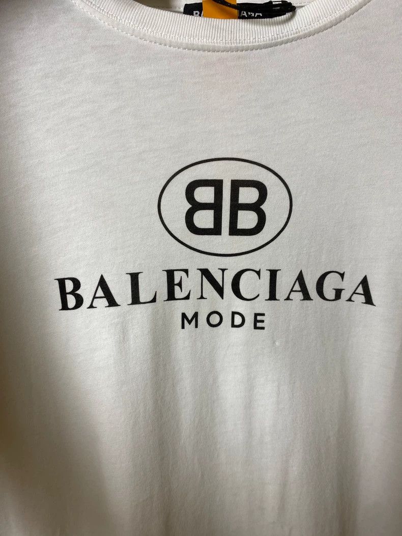 Balenciaga Balenciaga Double B Logo Short Sleeve Tee - dmc Size US XXS / EU 40 - 4 Thumbnail