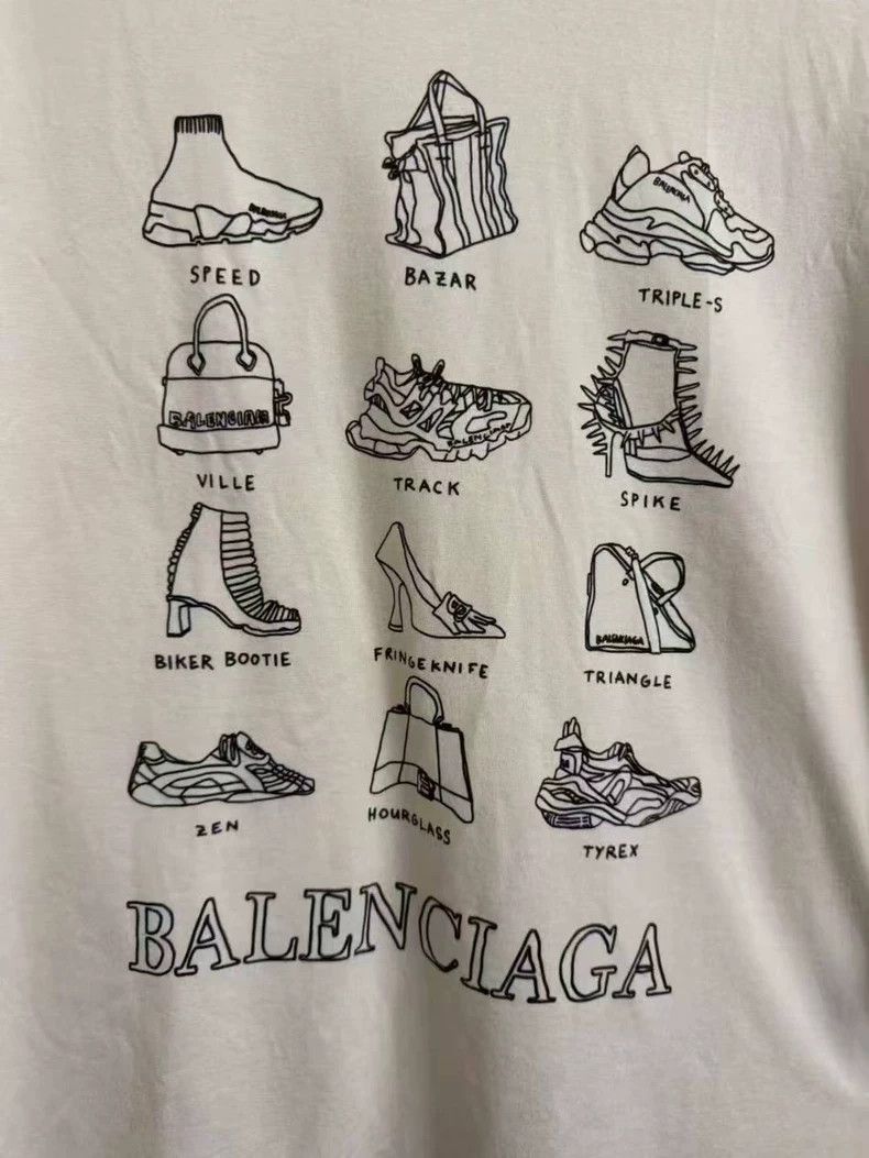 Balenciaga Balenciaga Logo Print Short Sleeve Tee - dmc Size US XS / EU 42 / 0 - 3 Thumbnail