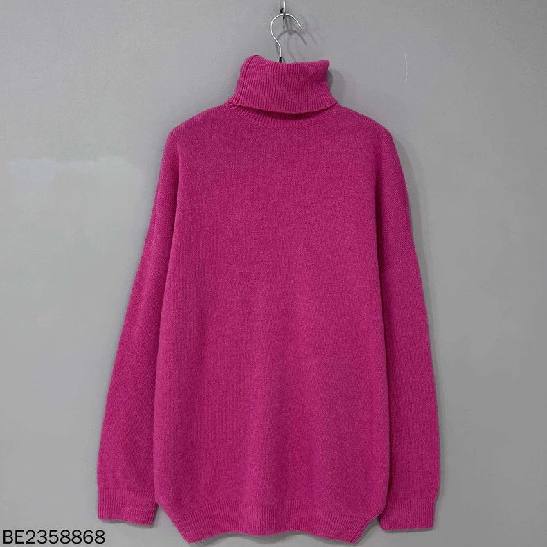 Balenciaga Balenciaga Turtleneck Wheat Logo Cashmere Sweater - dmc Size US M / EU 48-50 / 2 - 4 Thumbnail