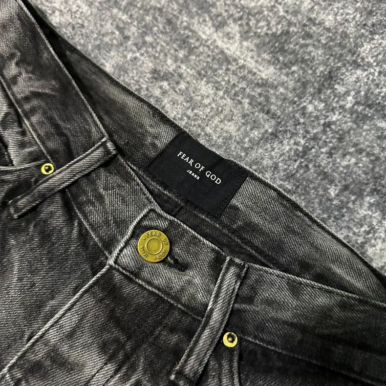 Fear of God Fear of God Black Water Ripple Denim - dmc Size US 29 - 4 Thumbnail