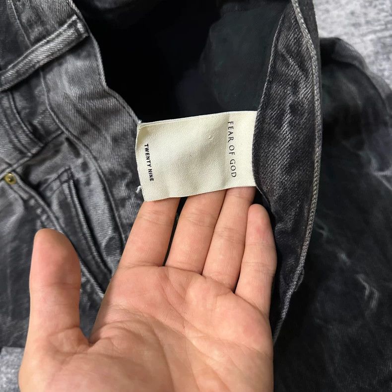Fear of God Fear of God Black Water Ripple Denim - dmc Size US 29 - 5 Thumbnail