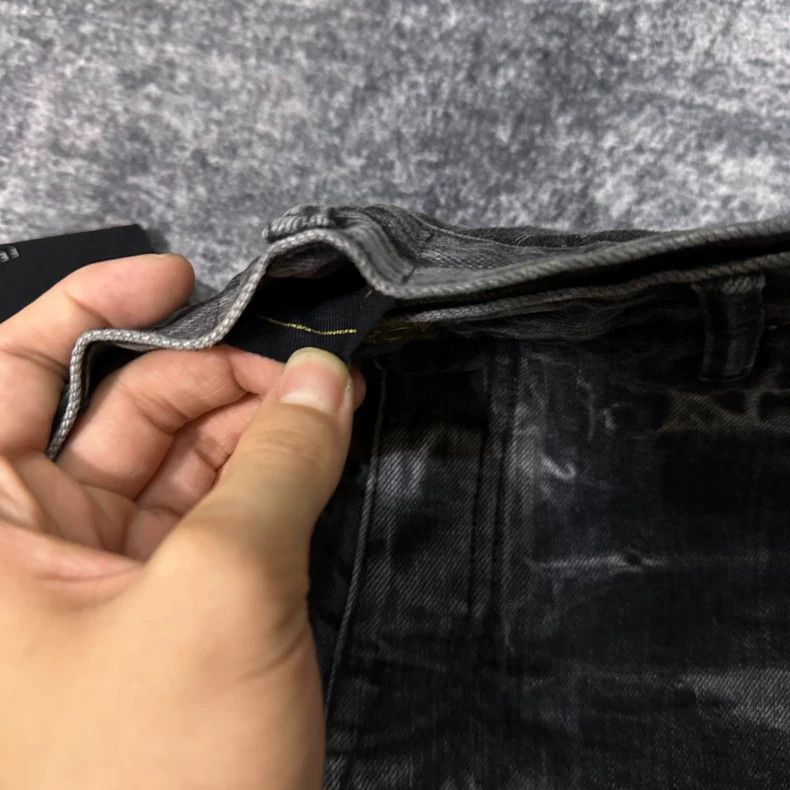 Fear of God Fear of God Black Water Ripple Denim - dmc Size US 33 - 4 Thumbnail