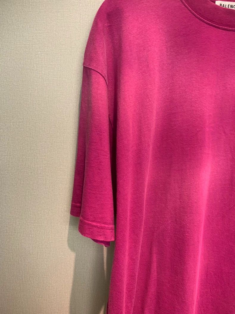 Balenciaga Balenciaga Pink Classic Logo Short Sleeve - dmc Size US XS / EU 42 / 0 - 4 Thumbnail