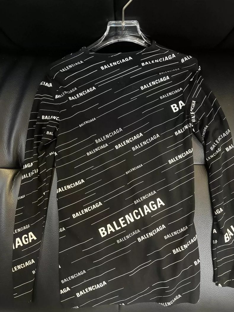 Balenciaga Balenciaga Classic Logo Print Long Sleeve - dmc Size US M / EU 48-50 / 2 - 6 Thumbnail