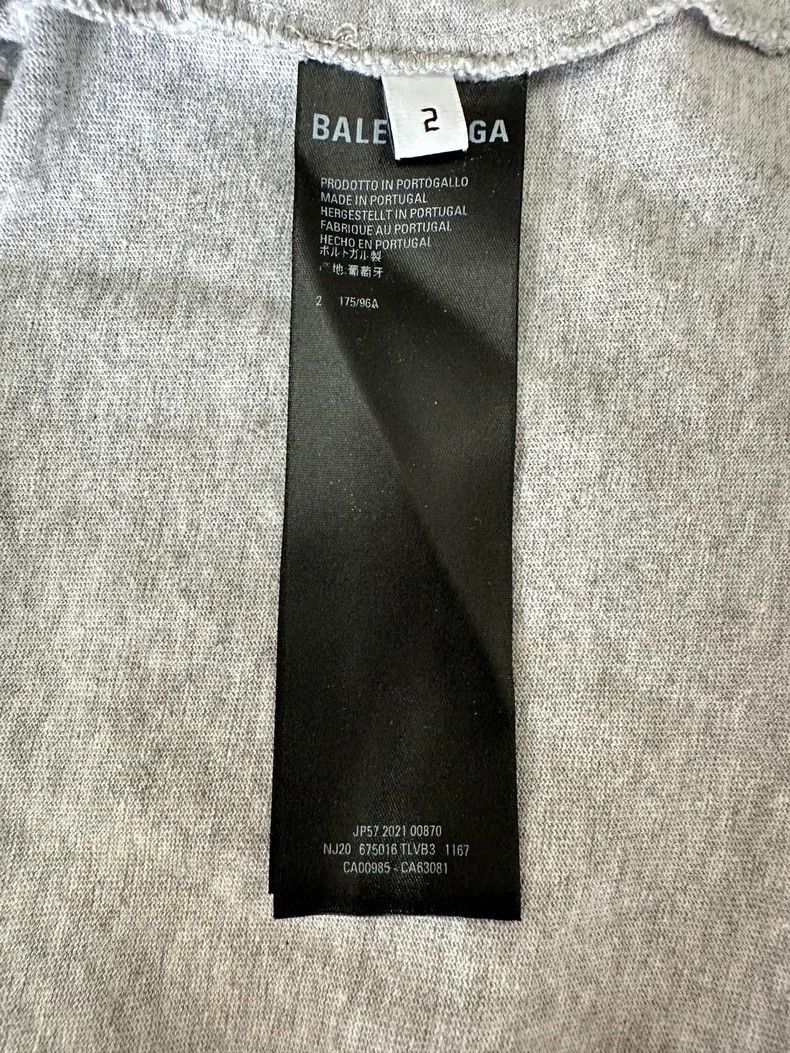 Balenciaga Balenciaga Reversed Logo Embroidered Short-Sleeve T-Shirt - dmc Size US XXL / EU 58 / 5 - 6 Thumbnail