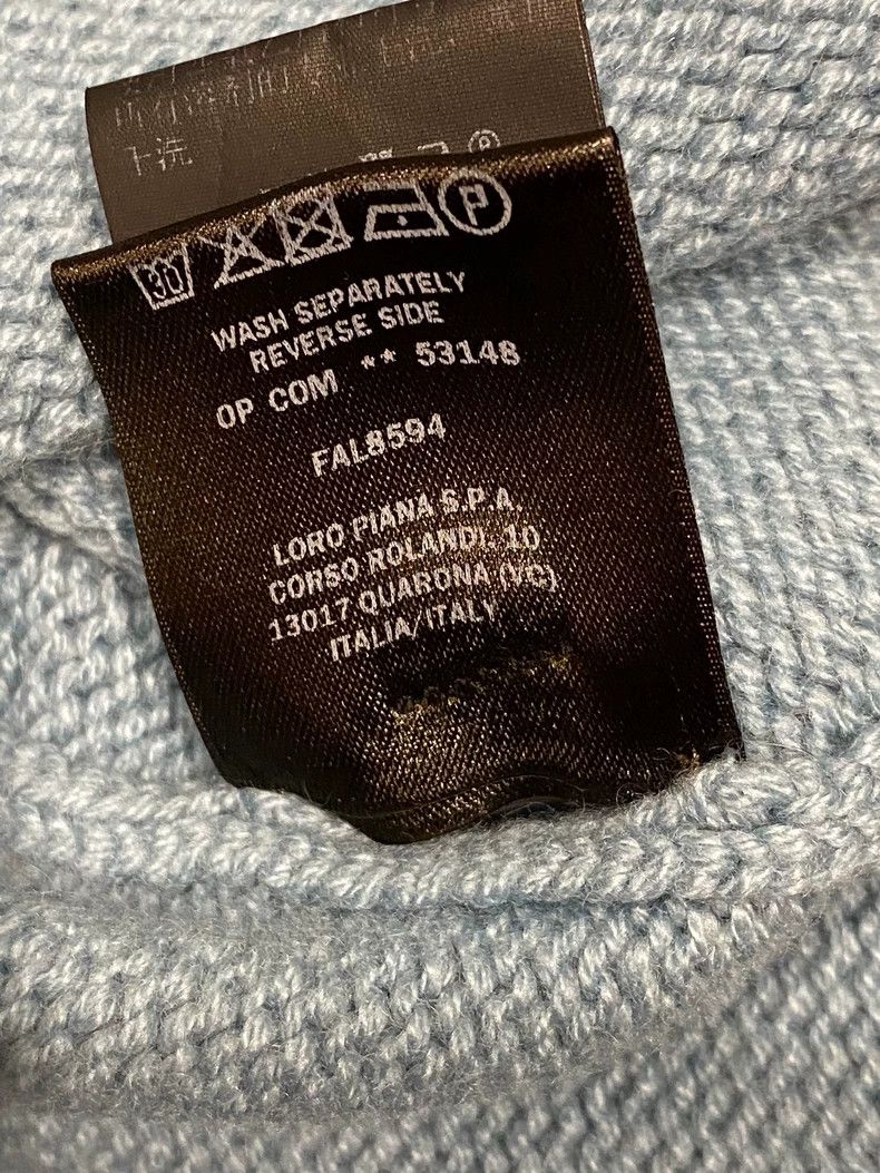 Loro Piana Loro Piana Blue Cashmere Sweater - dmc Size US L / EU 52-54 / 3 - 6 Thumbnail