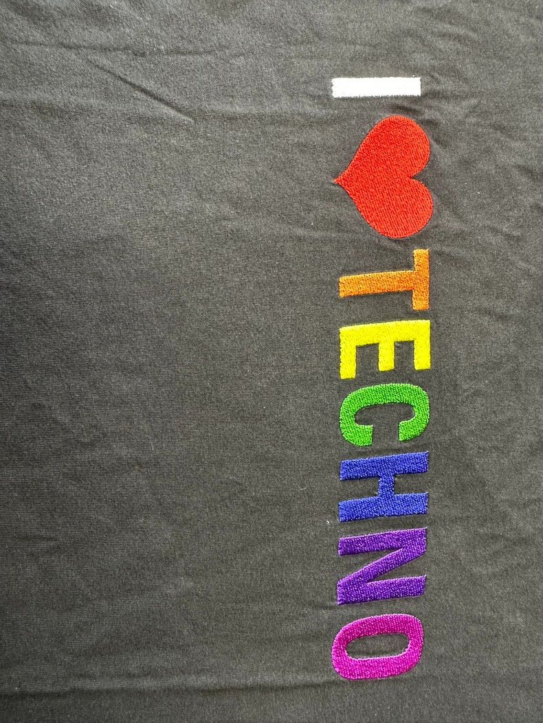 Balenciaga Balenciaga Black Techno Embroidered T-shirt - dmc Size US S / EU 44-46 / 1 - 6 Thumbnail