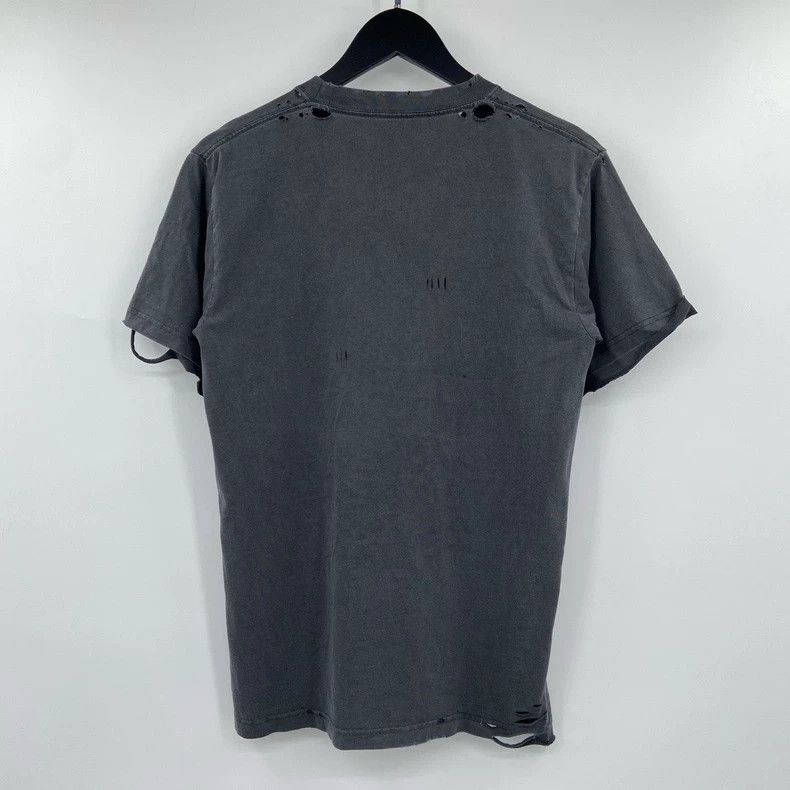 Balenciaga Balenciaga Washed Gray Distressed Slogan Tee - dmc Size US S / EU 44-46 / 1 - 2 Thumbnail