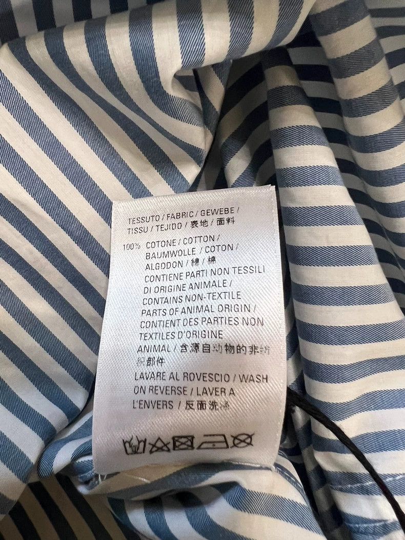 Balenciaga Balenciaga Blue White Check Logo Shirt - dmc Size US XS / EU 42 / 0 - 8 Thumbnail