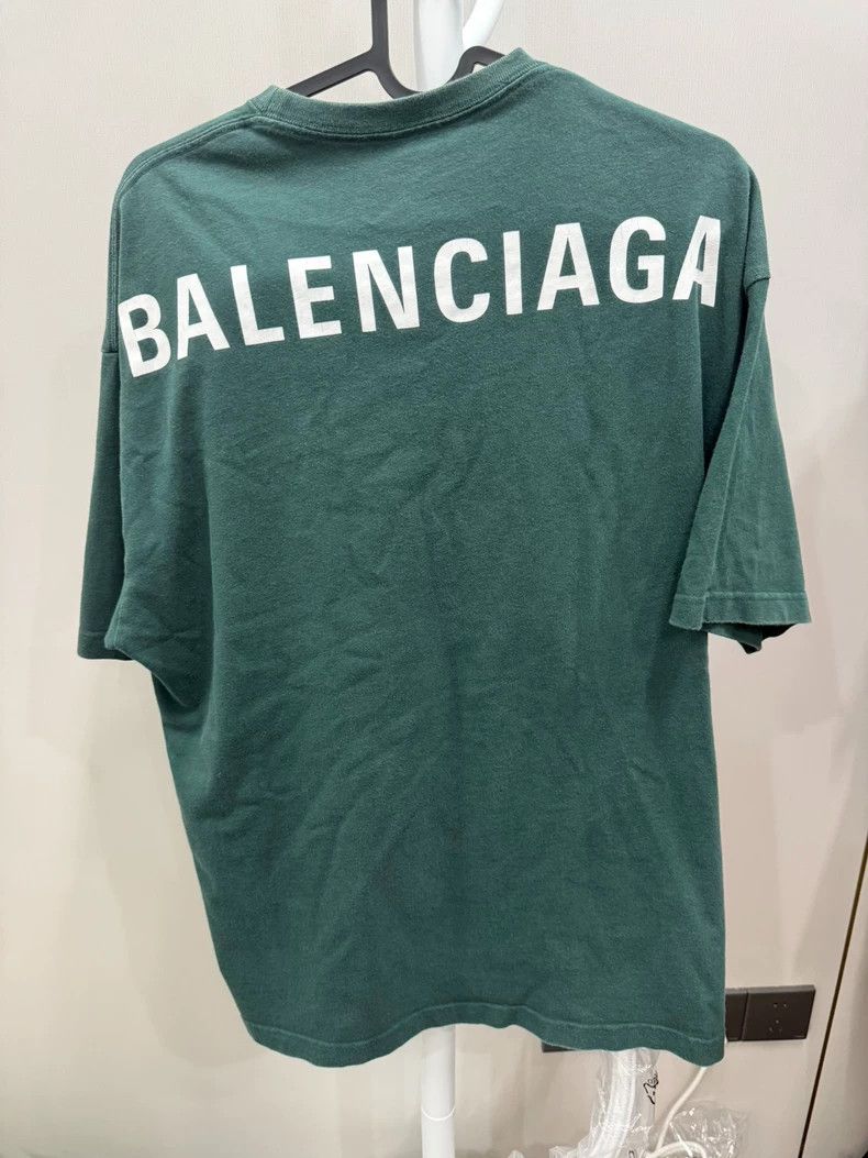 Balenciaga Balenciaga Green S/S Logo Print T-shirt S - dmc Size US S / EU 44-46 / 1 - 6 Thumbnail