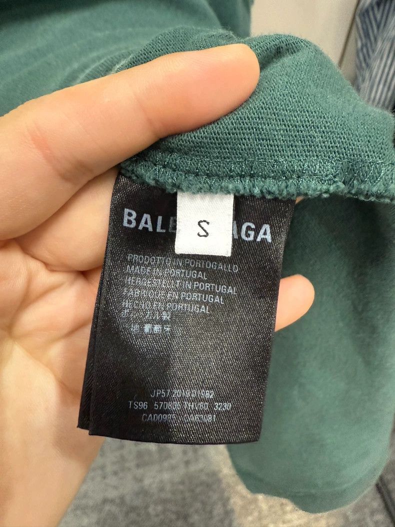 Balenciaga Balenciaga Green S/S Logo Print T-shirt S - dmc Size US S / EU 44-46 / 1 - 3 Thumbnail