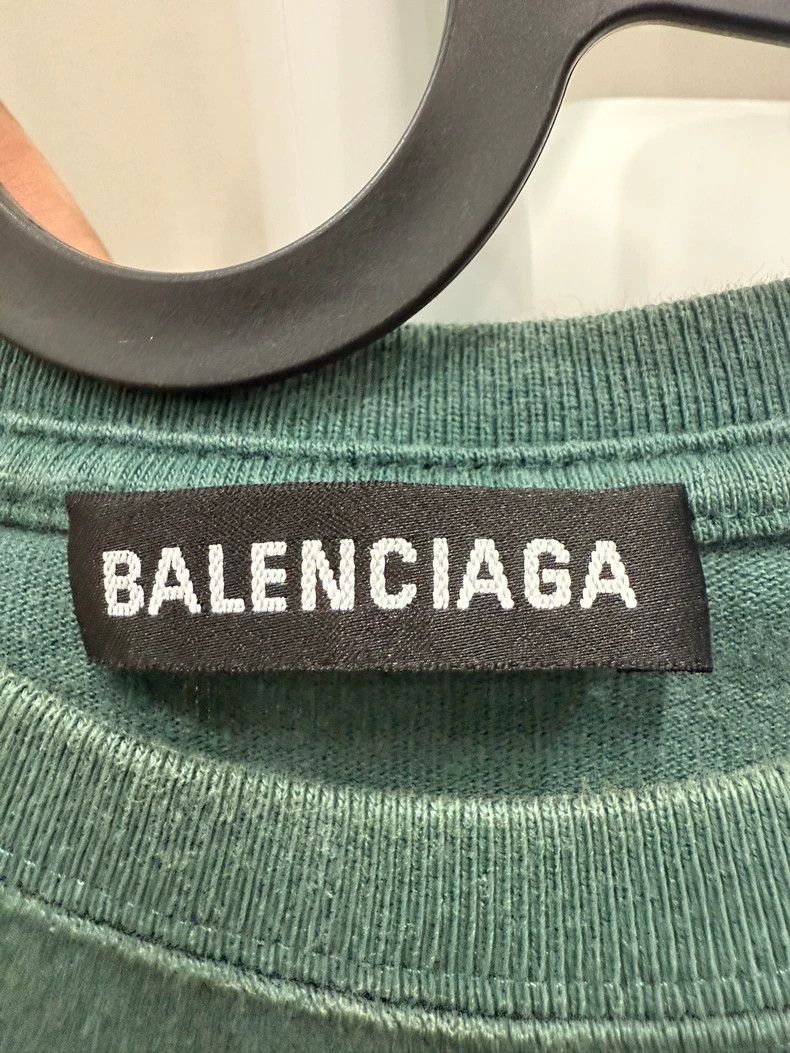 Balenciaga Balenciaga Green S/S Logo Print T-shirt S - dmc Size US S / EU 44-46 / 1 - 2 Thumbnail