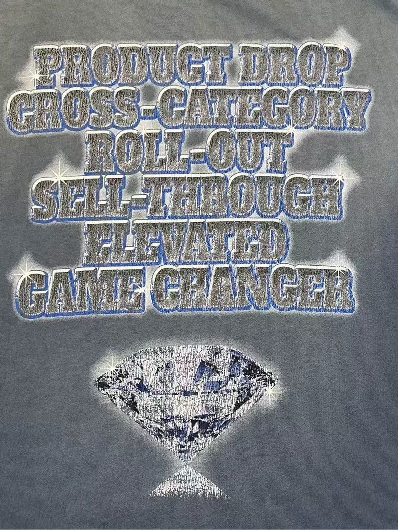 Balenciaga Balenciaga 24FW Distressed Diamond SNBN Tee - dmc Size US S / EU 44-46 / 1 - 3 Thumbnail