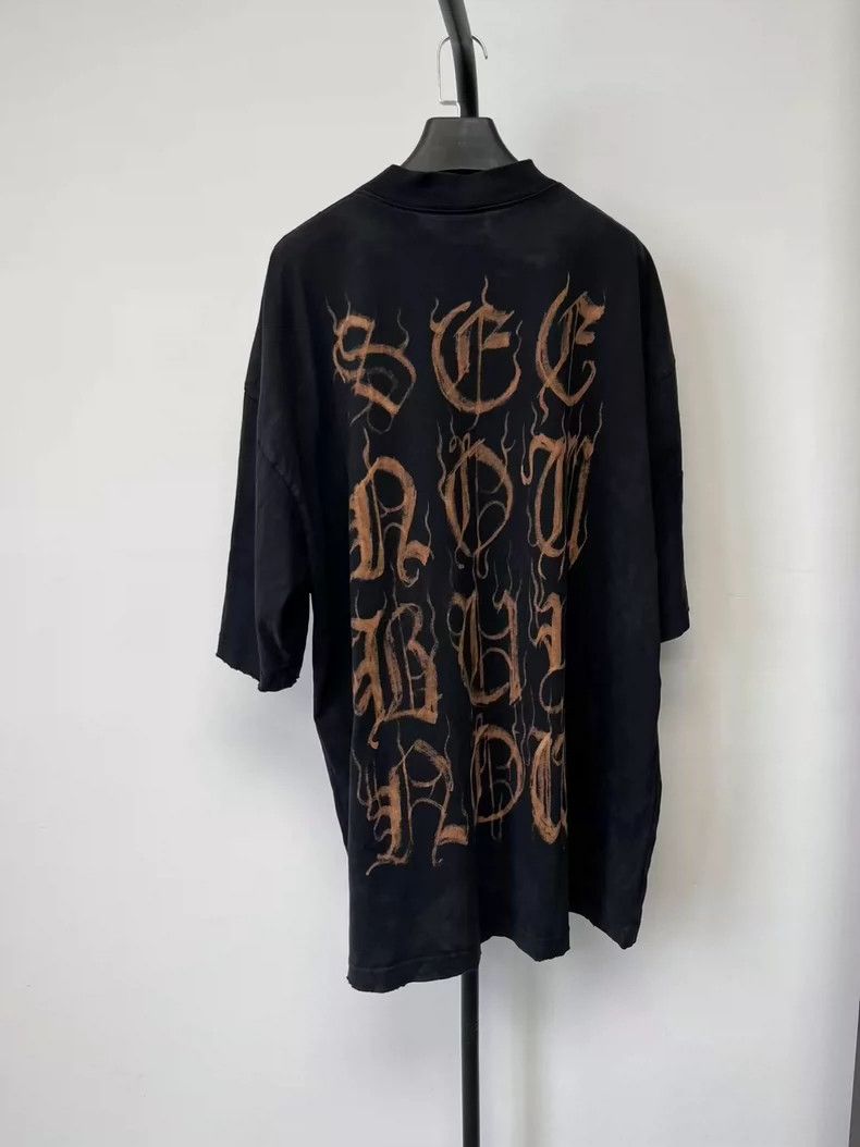 Balenciaga Balenciaga Abstract Logo Print Short Sleeve T-Shirt - dmc Size US XS / EU 42 / 0 - 3 Thumbnail
