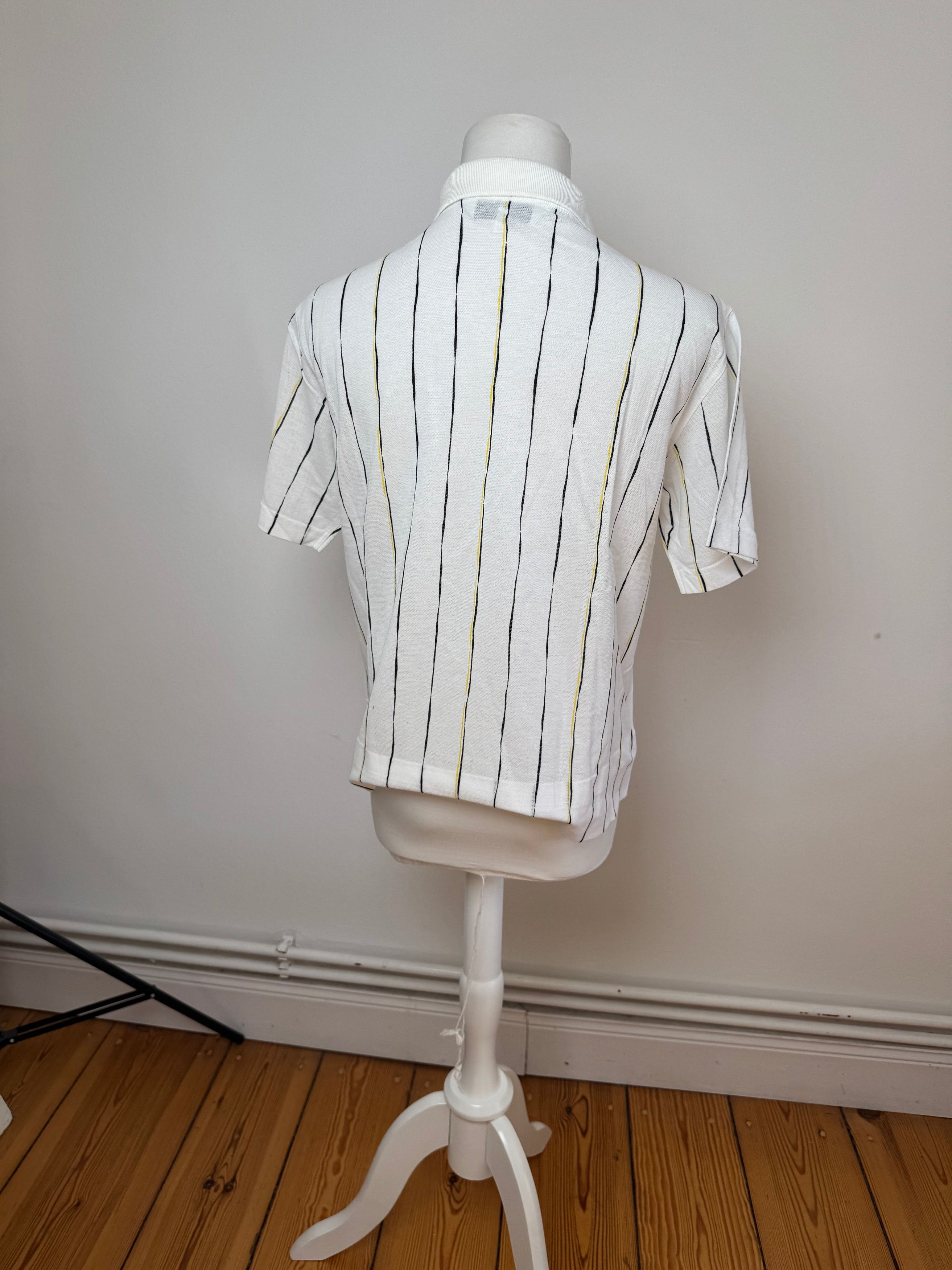 Dior Vintage Striped Polo Shirt Black white Yellow 36/S Size L / US 10 / IT 46 - 3 Thumbnail