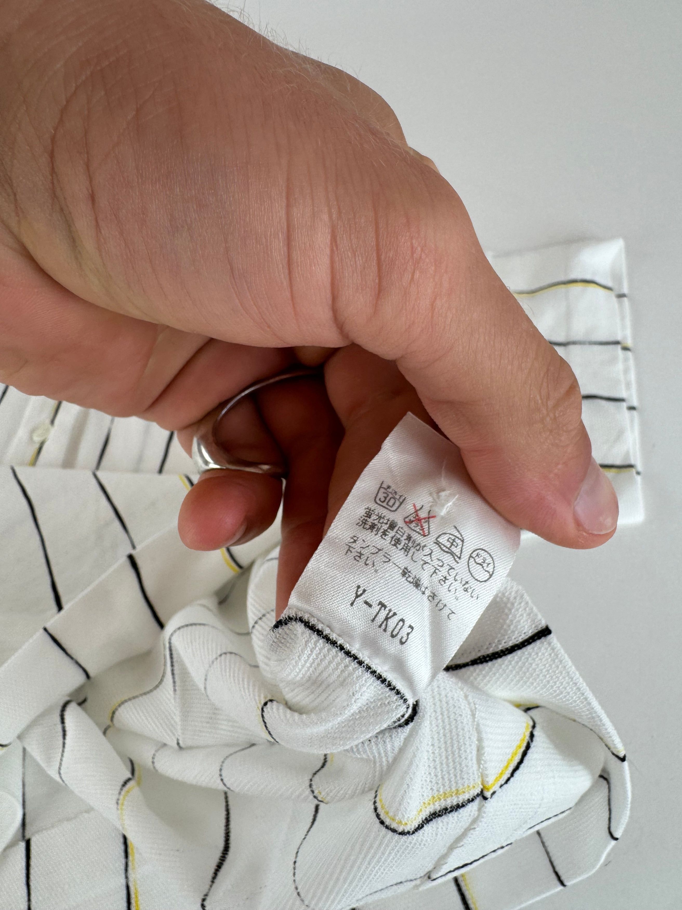 Dior Vintage Striped Polo Shirt Black white Yellow 36/S Size L / US 10 / IT 46 - 12 Thumbnail