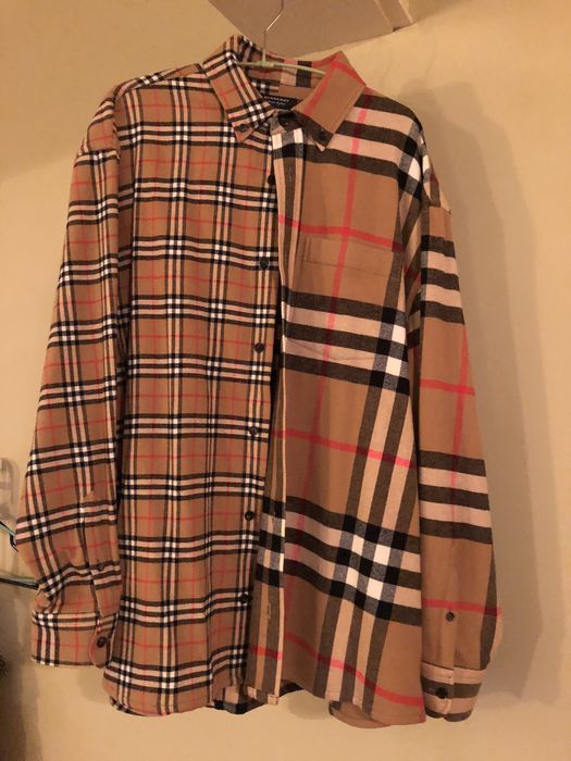 Gosha x burberry check cheap flannel shirt