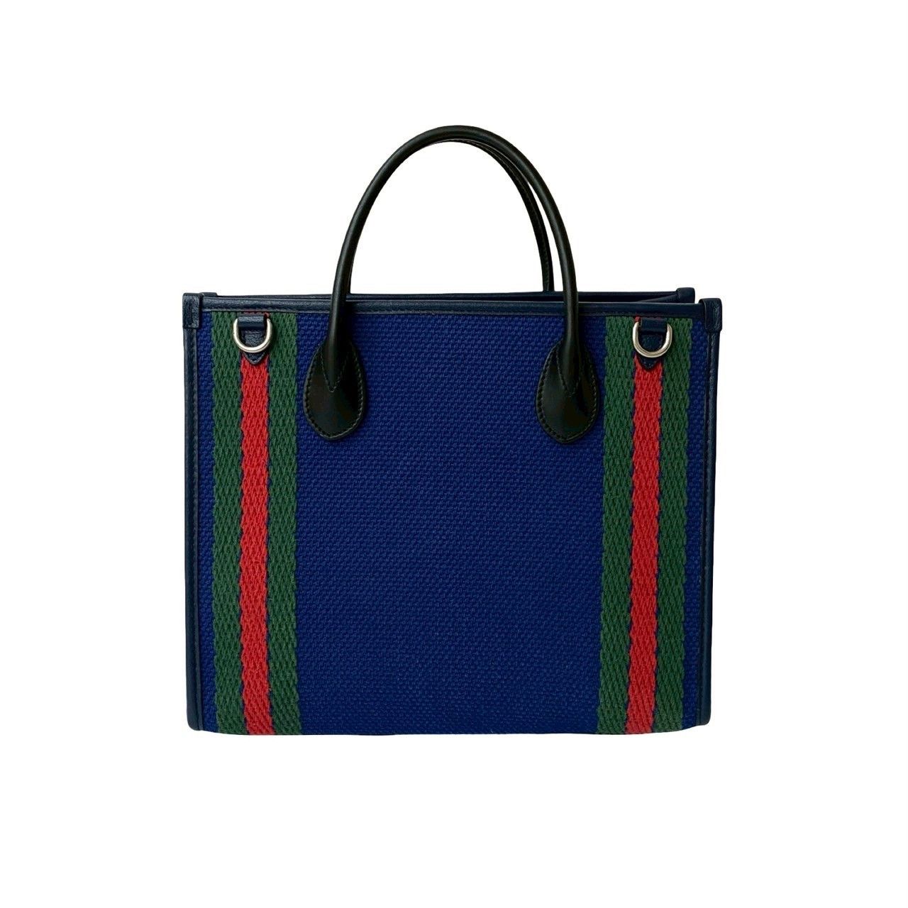 Gucci Gucci Gucci Interlocking G Canvas Leather Handbag Canvas Tote Bag DUTY FREE for USA Size ONE SIZE - 4 Thumbnail