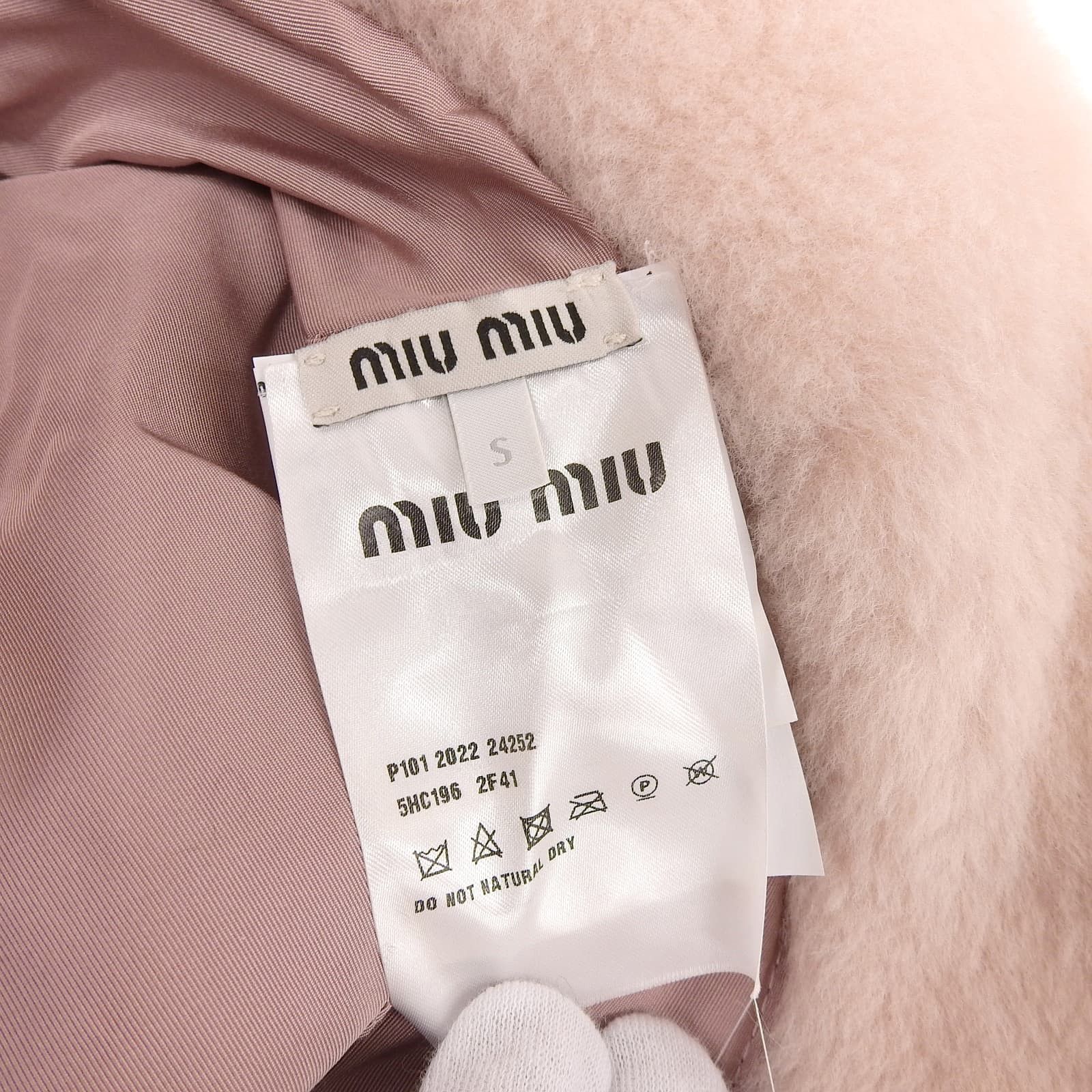 Miu Miu Miu Miu MIUMIU Mouton Shearling Bucket Hat Natural Material Hats 5HC196 DUTY FREE for USA Size ONE SIZE - 7 Thumbnail