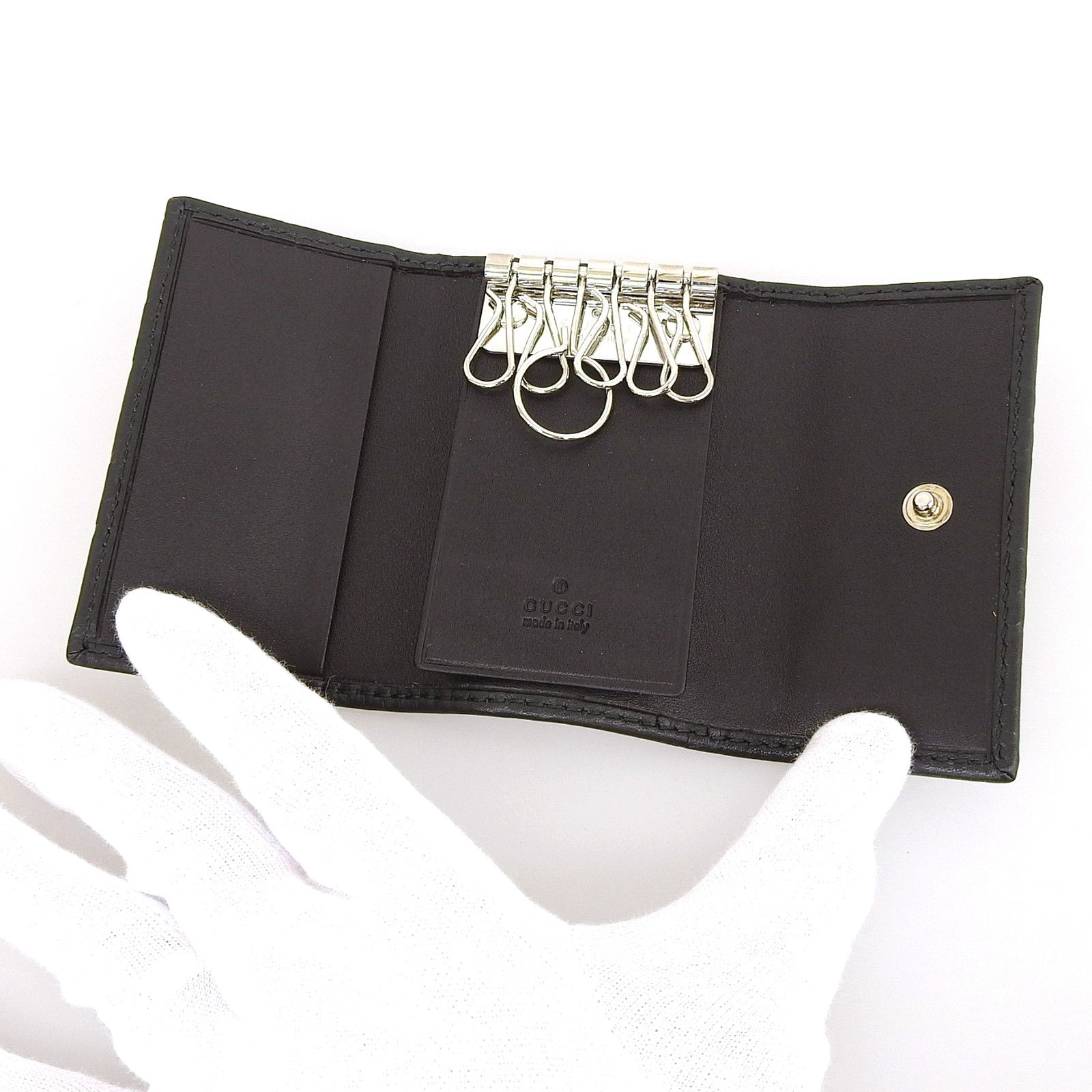 Gucci Gucci Gucci Guccissima Leather Key Holder Leather Key case 181680 DUTY FREE for USA Size ONE SIZE - 6 Thumbnail