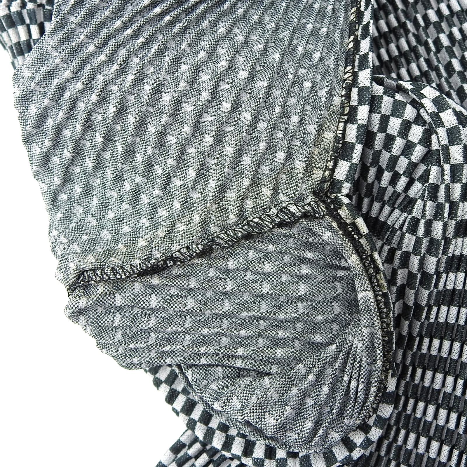 Issey Miyake Issey Miyake PLEATS PLEASE Block Check Pattern Short Sleeve T-shirt Cotton T-Shirts PP51-JT473 DUTY FREE for USA Size ONE SIZE - 9 Thumbnail