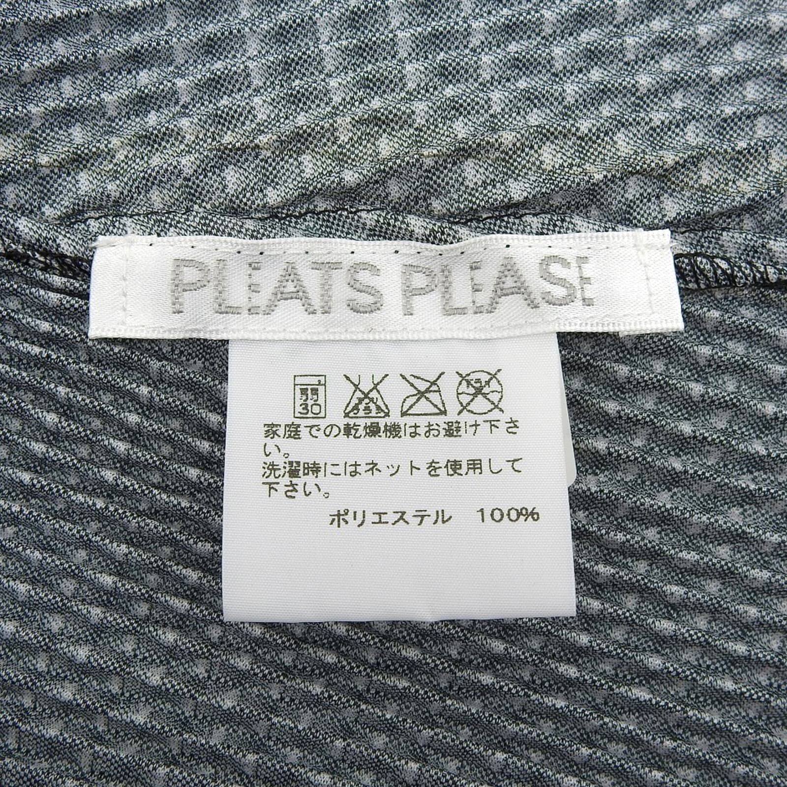 Issey Miyake Issey Miyake PLEATS PLEASE Block Check Pattern Short Sleeve T-shirt Cotton T-Shirts PP51-JT473 DUTY FREE for USA Size ONE SIZE - 6 Thumbnail