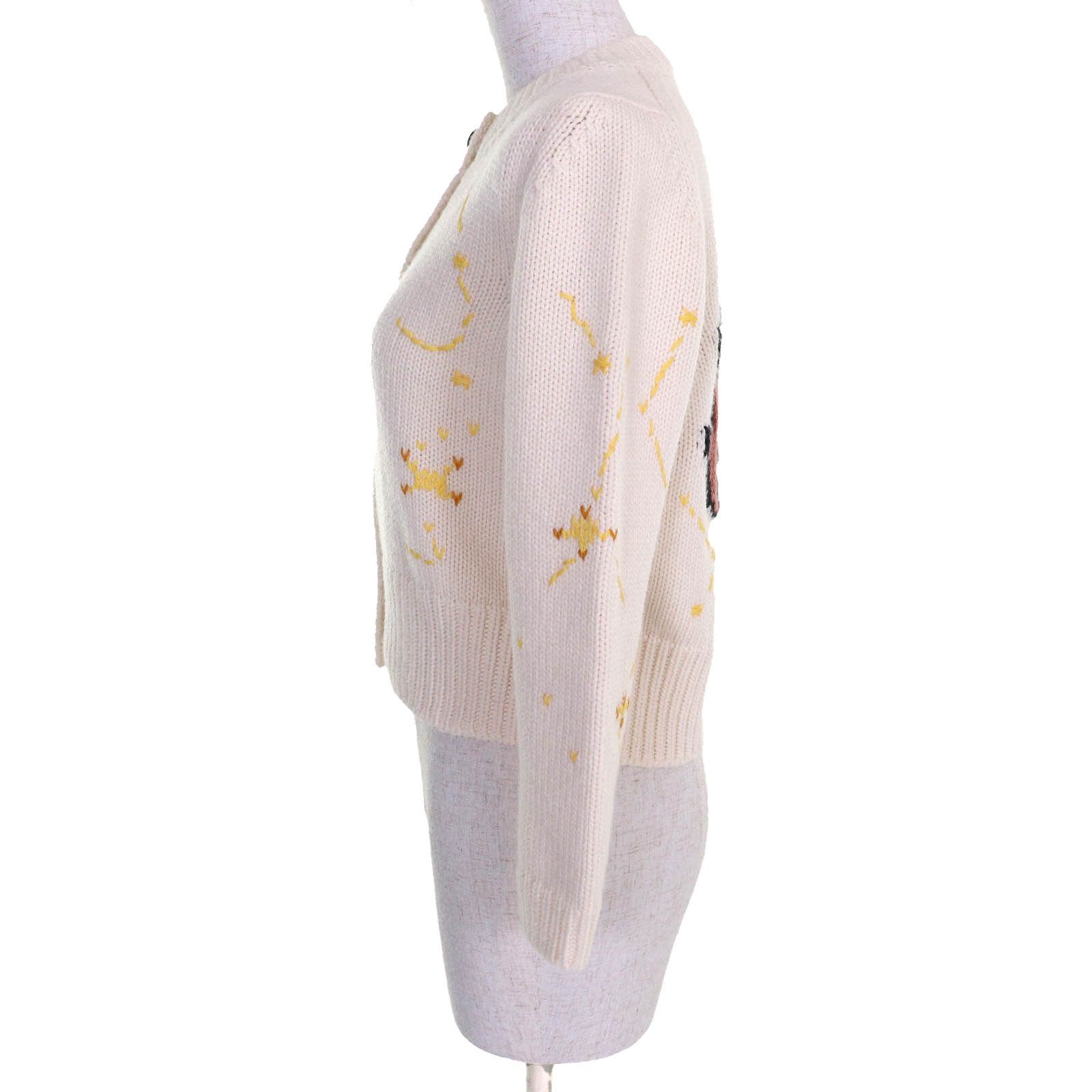 Dior Dior Christian Dior Pixel Zodiac Leo Logo Cardigan Cotton Tops 244G52LN320 DUTY FREE for USA Size ONE SIZE - 2 Thumbnail
