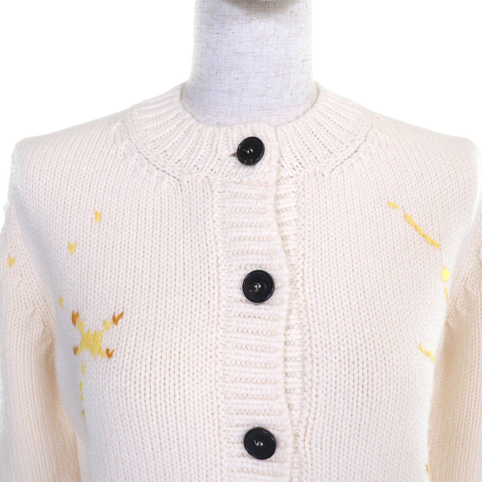 Dior Dior Christian Dior Pixel Zodiac Leo Logo Cardigan Cotton Tops 244G52LN320 DUTY FREE for USA Size ONE SIZE - 4 Thumbnail