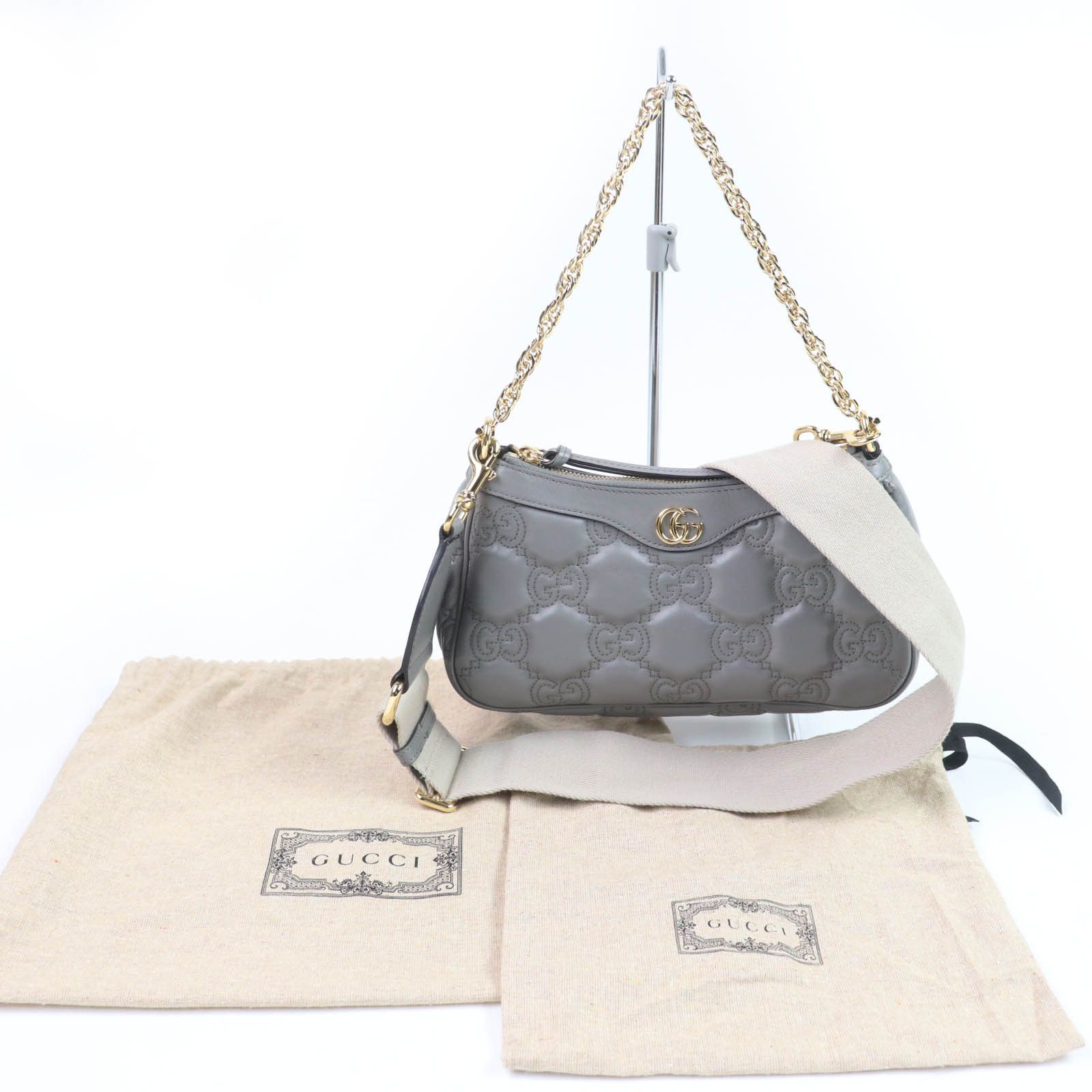 Gucci Gucci Gucci GG Matelasse Leather 2way Handbag Leather Shoulder Bag 735049 DUTY FREE for USA Size ONE SIZE - 2 Thumbnail