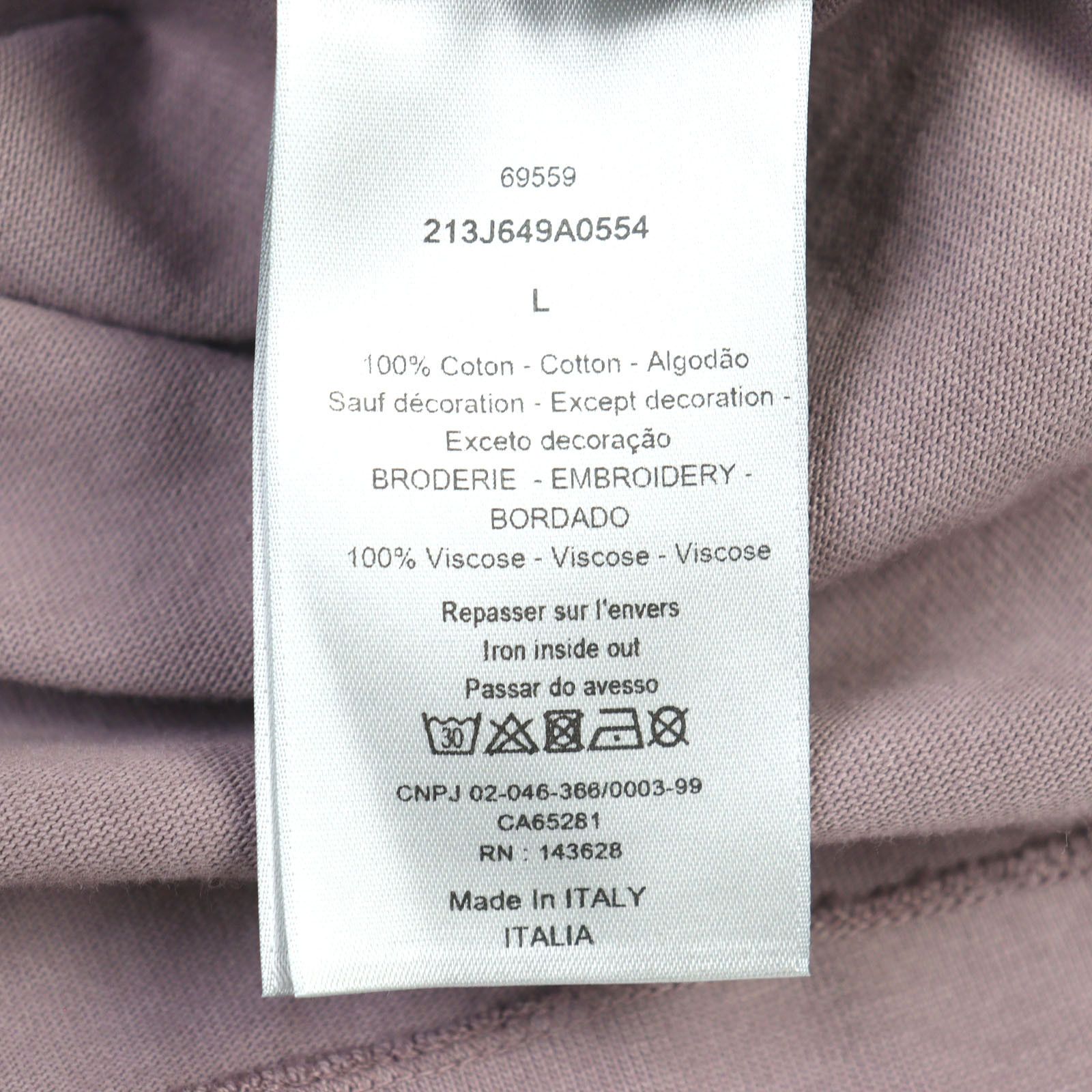 Dior Dior Dior Cotton T-shirt Cotton T-Shirts 213J649A0554 DUTY FREE for USA Size ONE SIZE - 9 Thumbnail