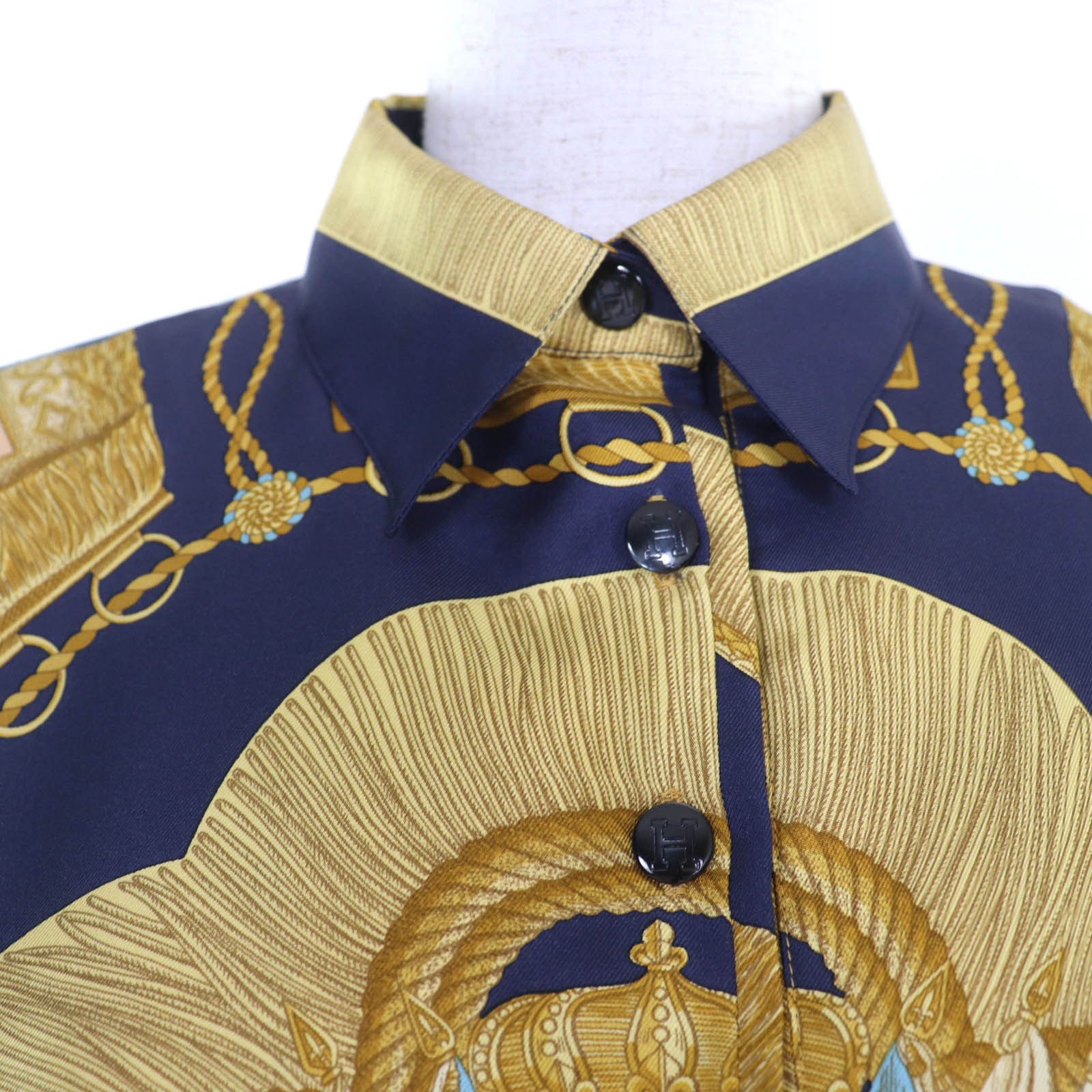 Hermes Hermes Hermes Cashmere twill knit Long Sleeve Shirt Others Tops DUTY FREE for USA Size ONE SIZE - 4 Thumbnail