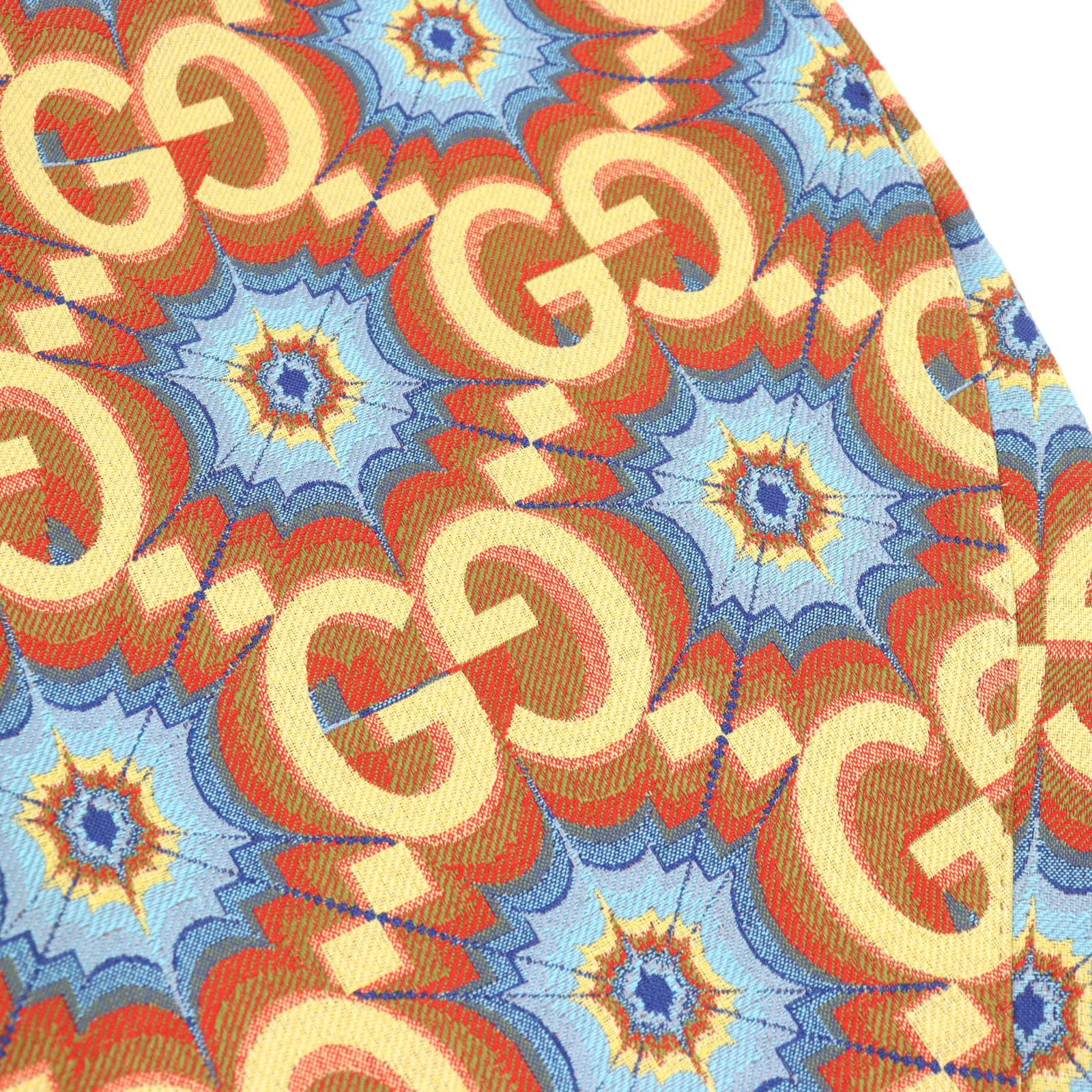 Gucci Gucci Gucci GG Kaleidoscope Equestrian-inspired Lamb Leather Pants Leather Pants 675277 Z8ASY DUTY FREE for USA Size ONE SIZE - 5 Thumbnail