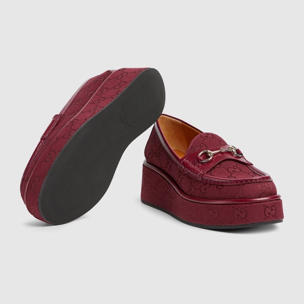 Gucci Gucci Horsebit GG Wedge Loafers SIZE 36 Size ONE SIZE - 3 Thumbnail