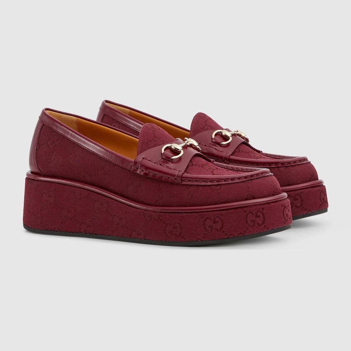 Gucci Gucci Horsebit GG Wedge Loafers SIZE 42 Size ONE SIZE - 2 Thumbnail